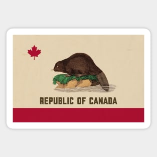 Republic Of Canada - Surreal/Collage Art Magnet